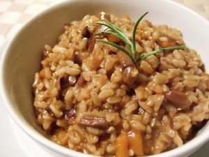 risotto-integrale-funghi-porcini-zucca